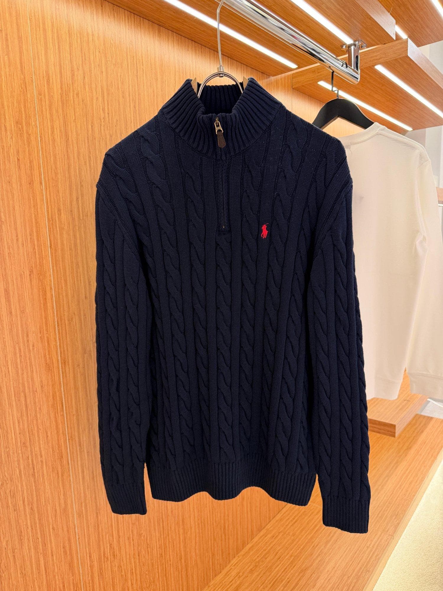 Ralph Lauren Wool Half-Zip Sweater L