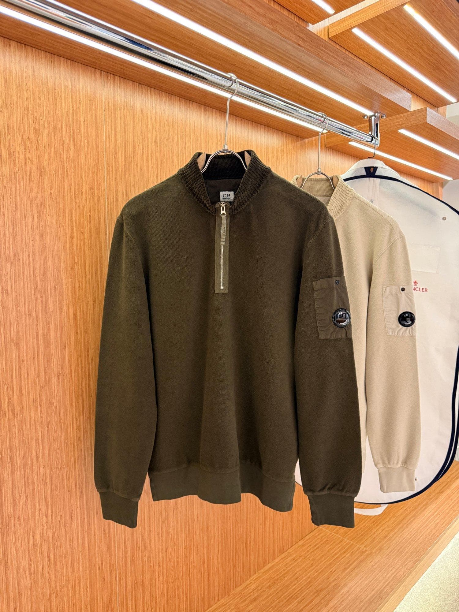Company Wool Zip Sweater HAKİ