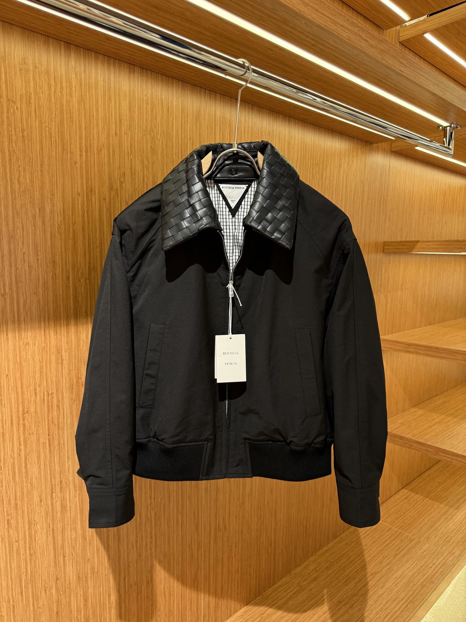 Bottega Veneta Siyah Bomber Ceket