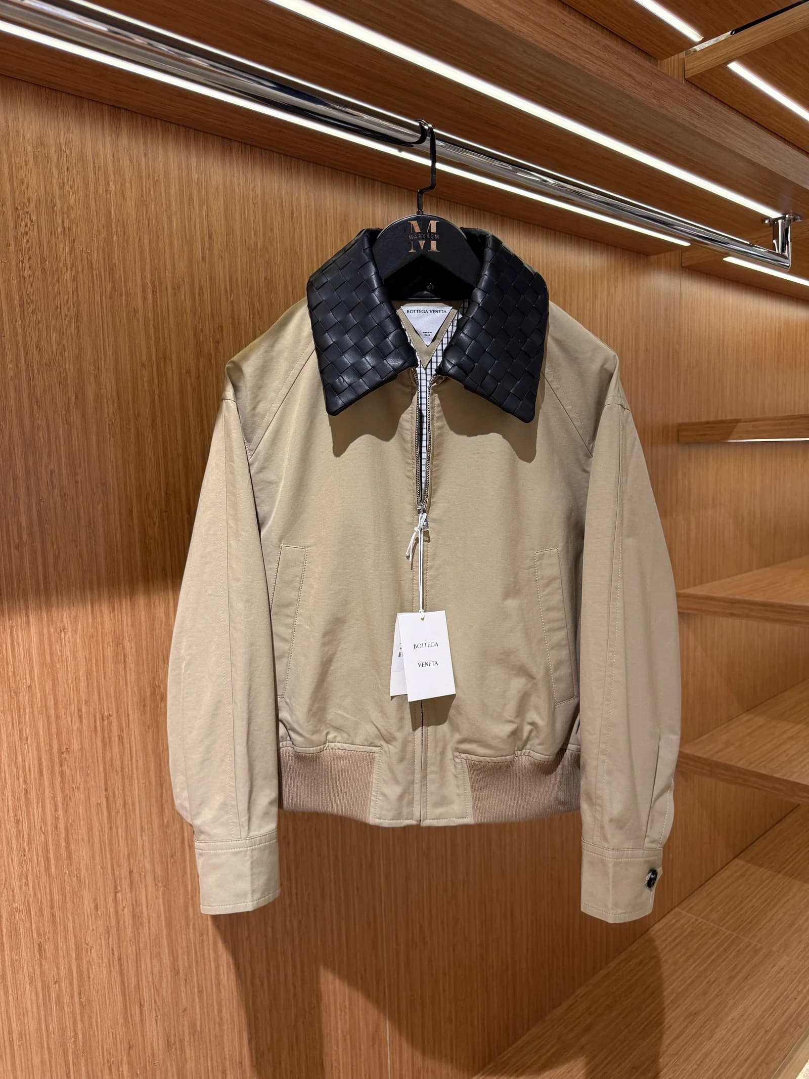 Bottega Veneta Krem Bomber Ceket