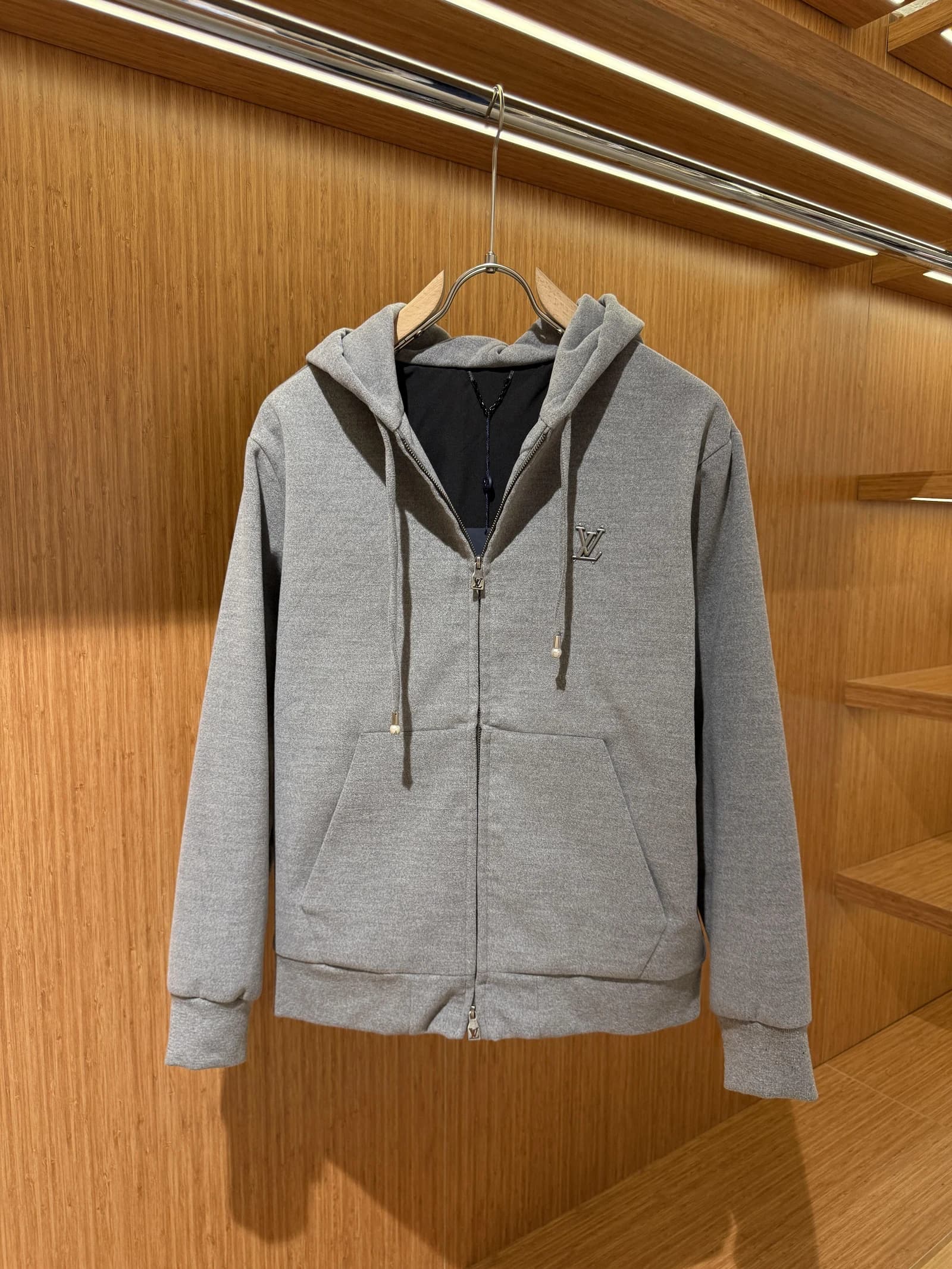 Louıs Vuıtton %100 kaşmir fermuarlı hoodie G
