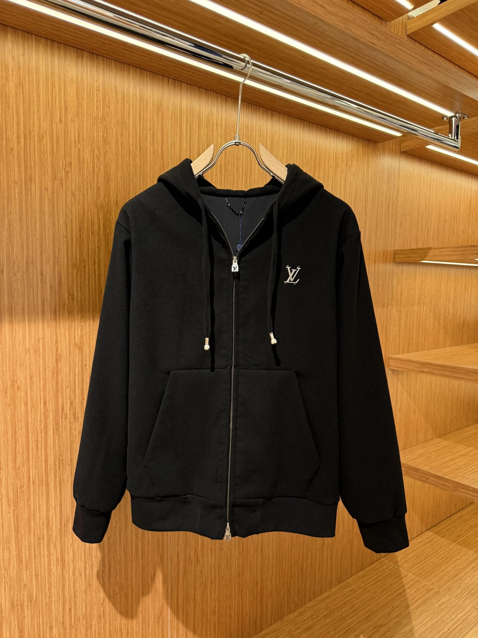 Louıs Vuıtton %100 kaşmir fermuarlı hoodie S