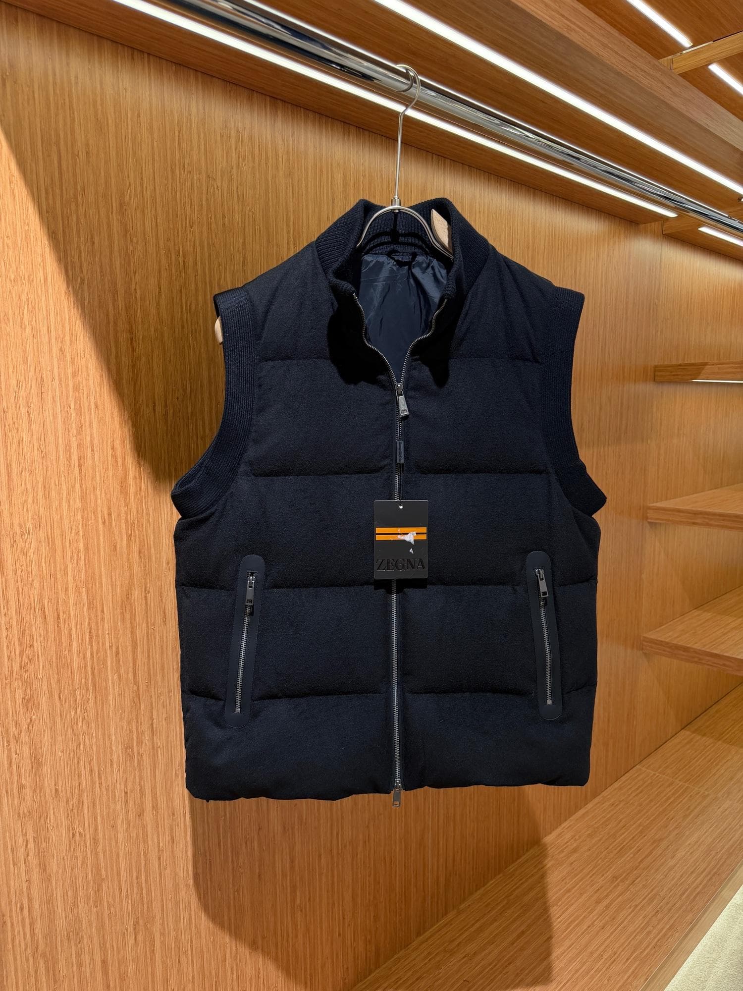 Zegna wool-blend down vest