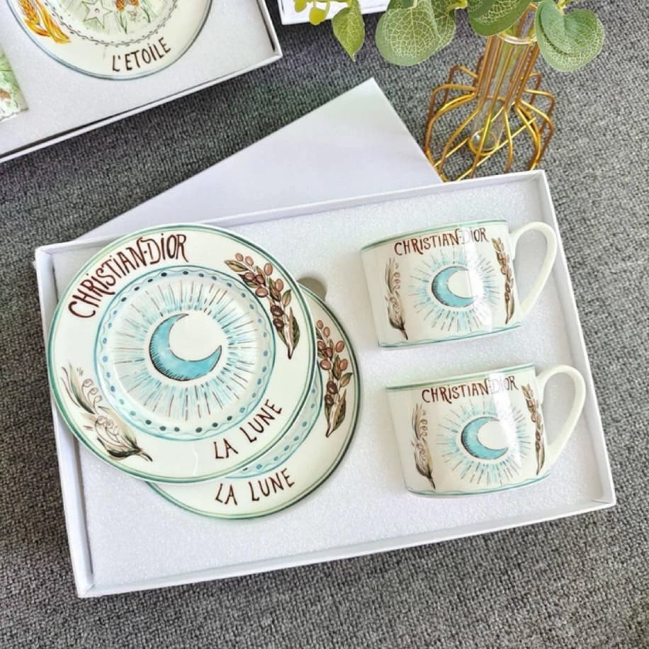 Dior Maison Tarot La Lune 2’li Kupa & Tabak Seti