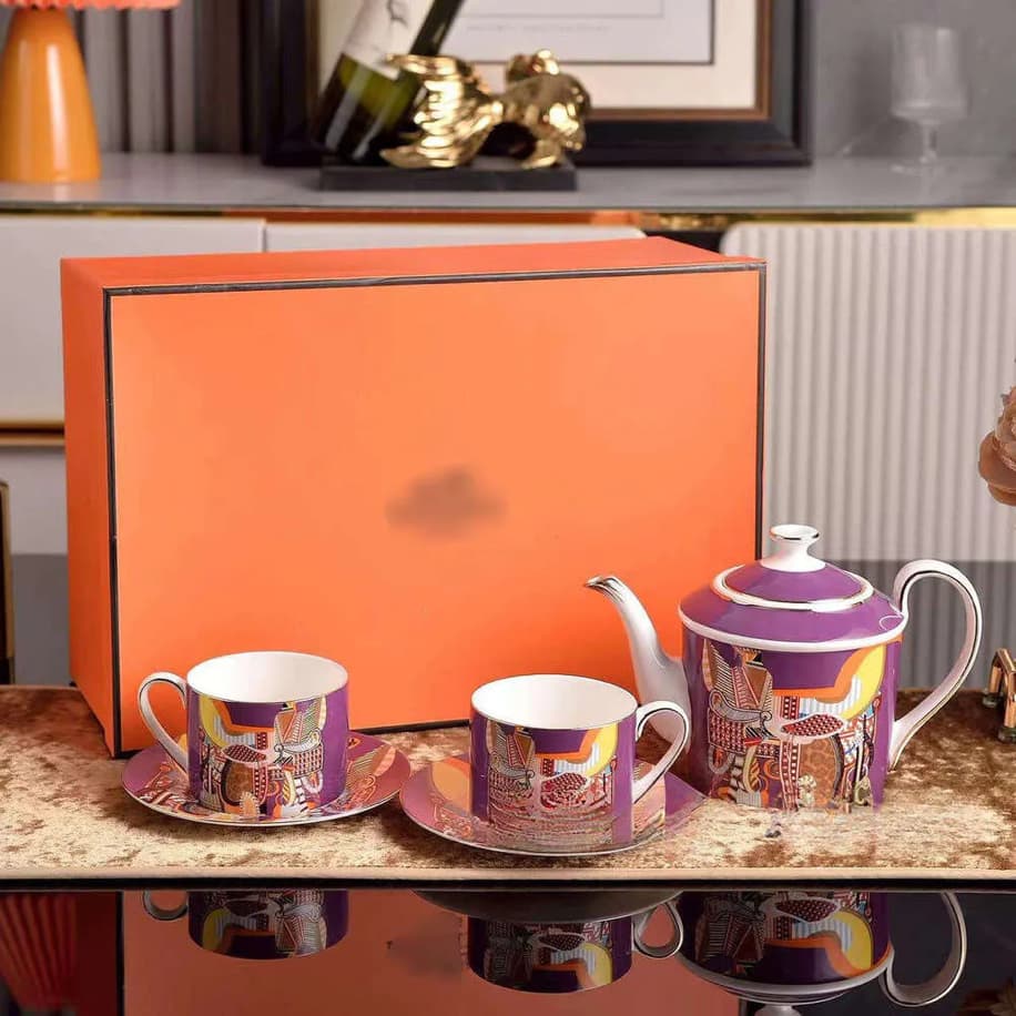Hermes 2’Li Porselen Kahve&Çay Seti