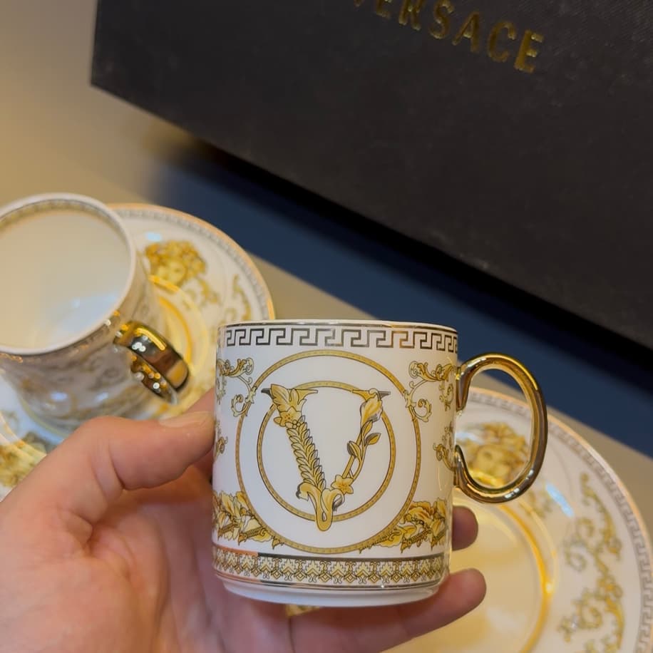 Versace 2’Li Porselen Kahve Takımı