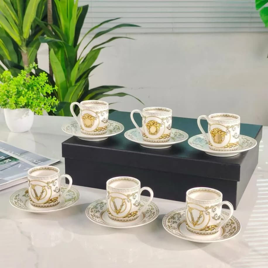Versace 6’Lı Türk Kahvesi Seti