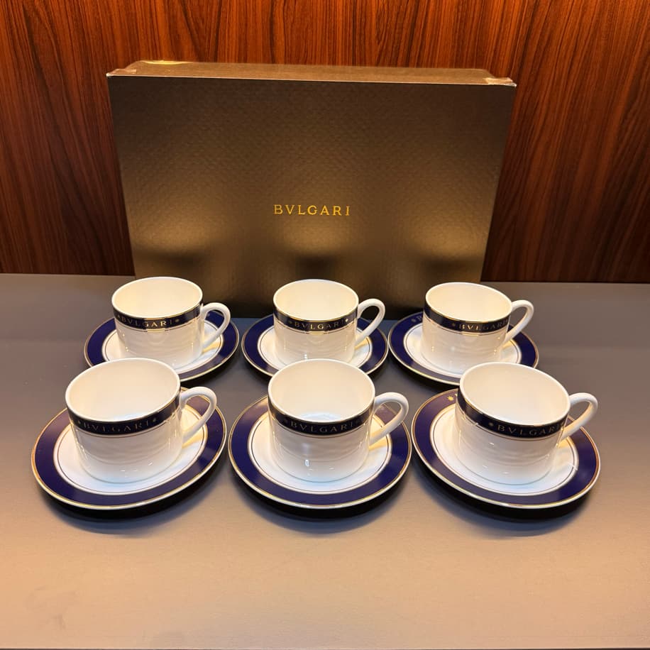 Bvlgari 6’Lı Porselen Çay/Kahve Seti