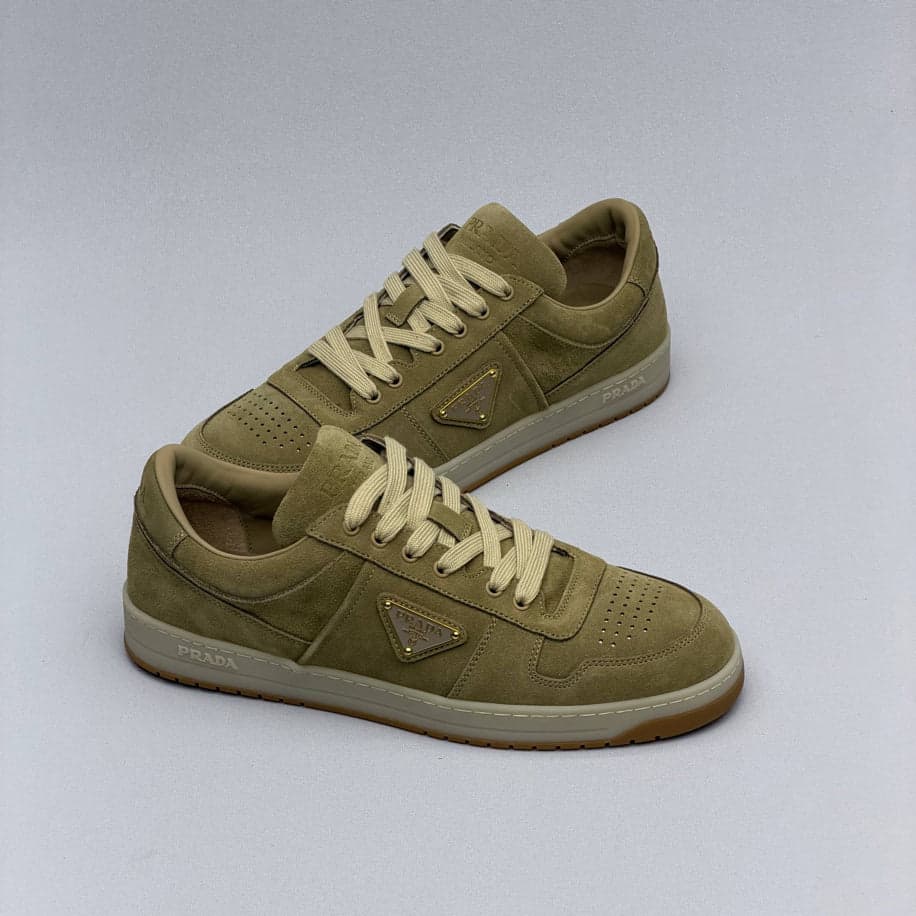 Prada Downtown Suede Sneakers — 1
