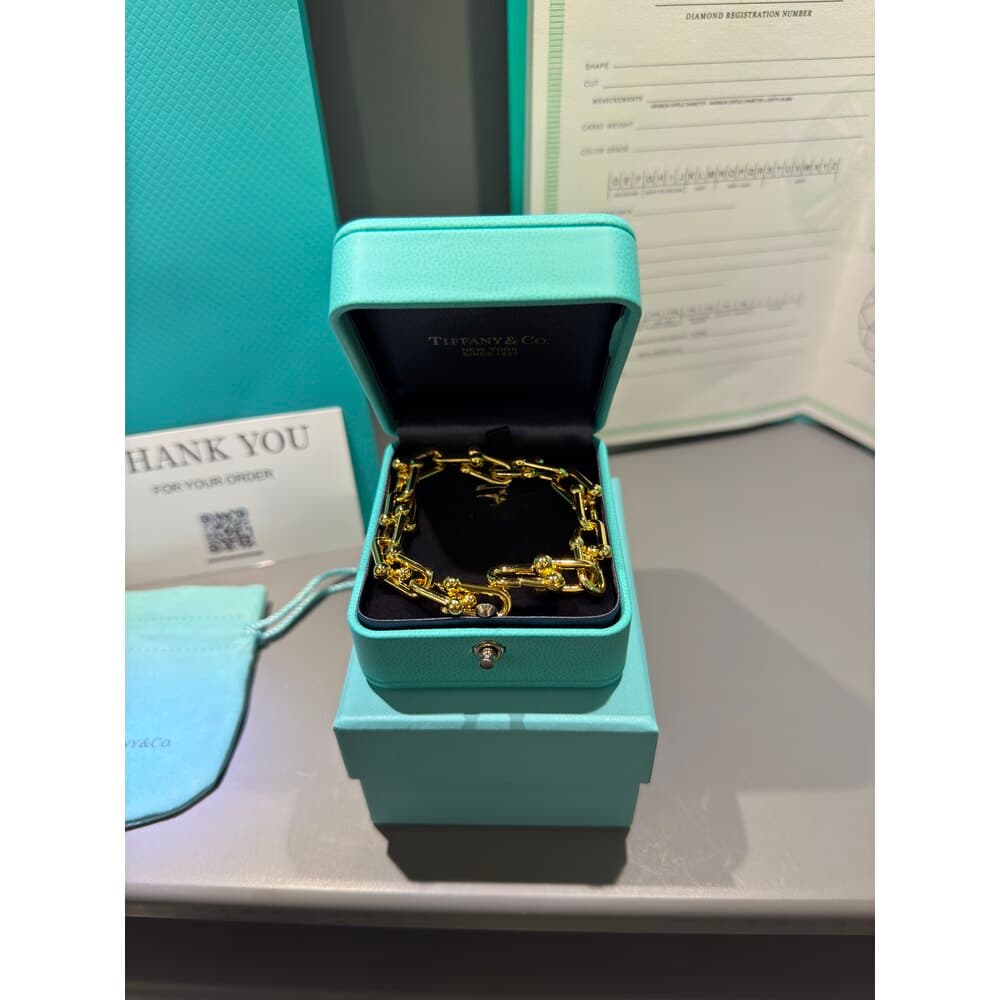 Tiffany Co Unisex Bileklik ( Gold ) — 1