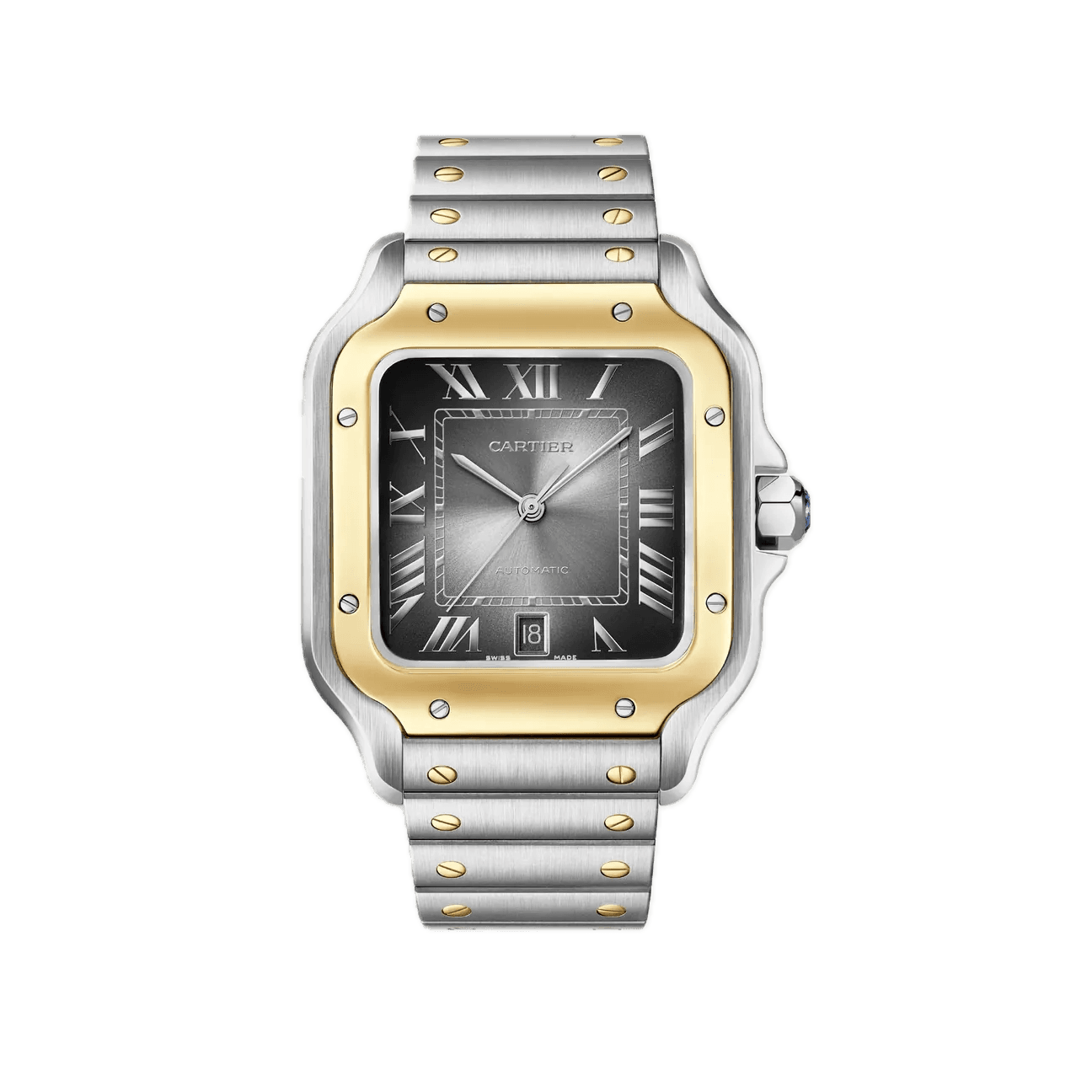 Cartier Santos Grey Dial Large — 1