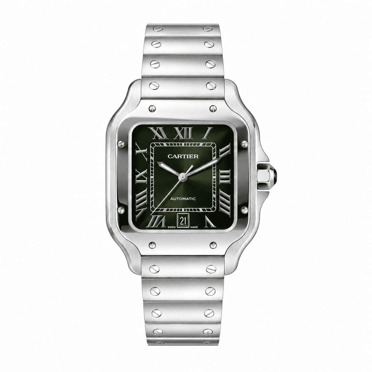 Cartier Santos Green Dial Large — 1