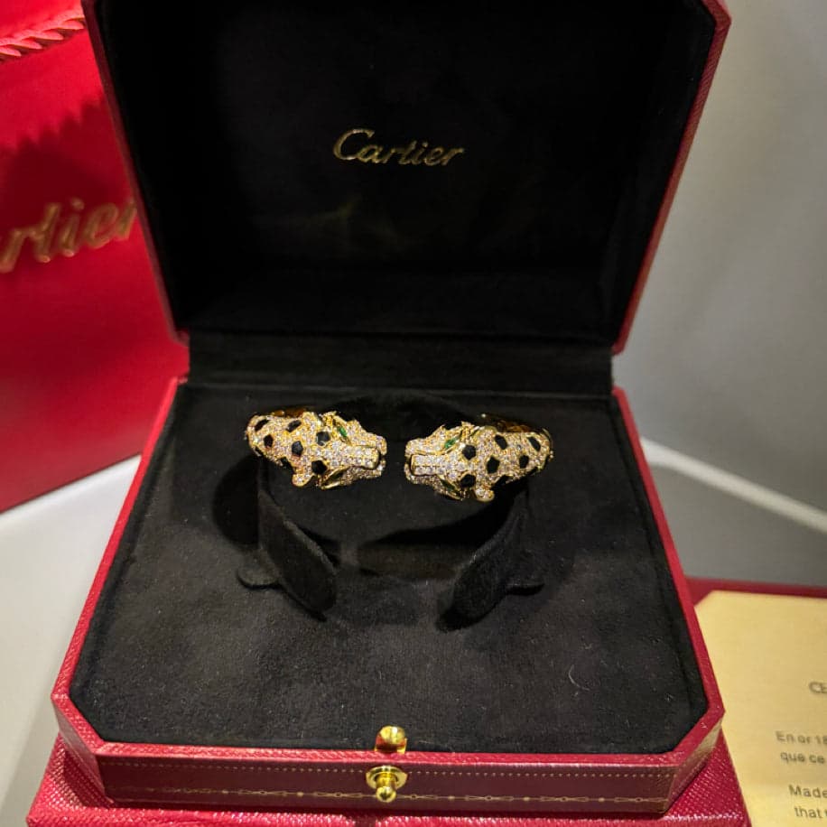Cartier Panther (Gold) Taşlı Bilezik — 1