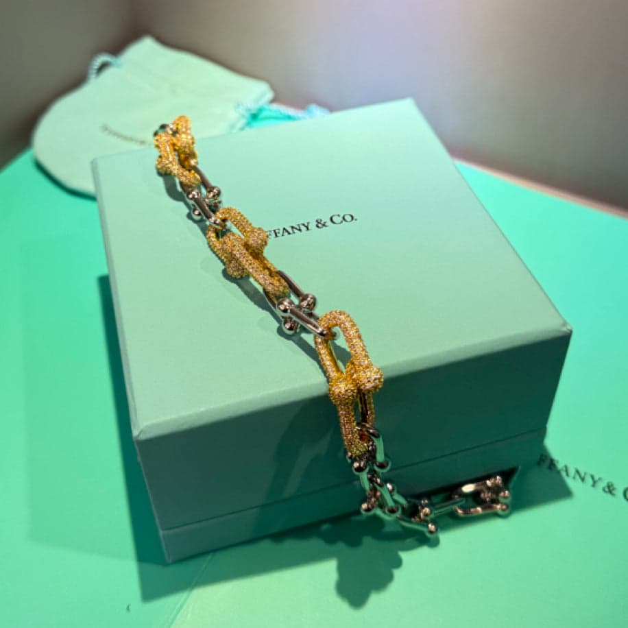 Tiffany Hardwear (Silver 3’Taşlı) Kolye — 1