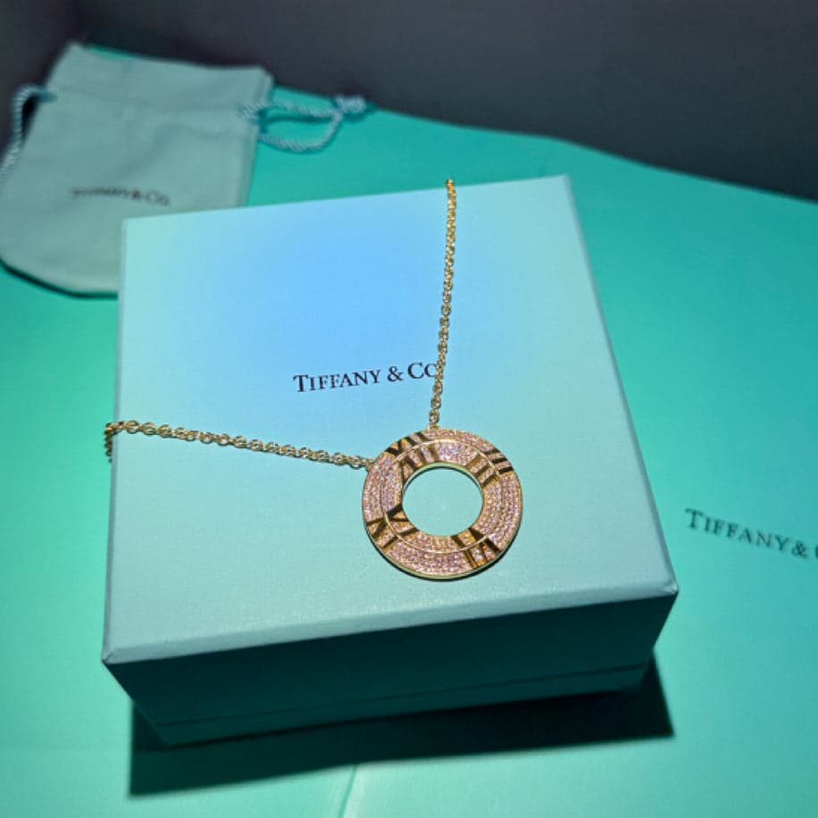 Tiffany Özel Ürün (Gold Taşlı) Kolye — 1
