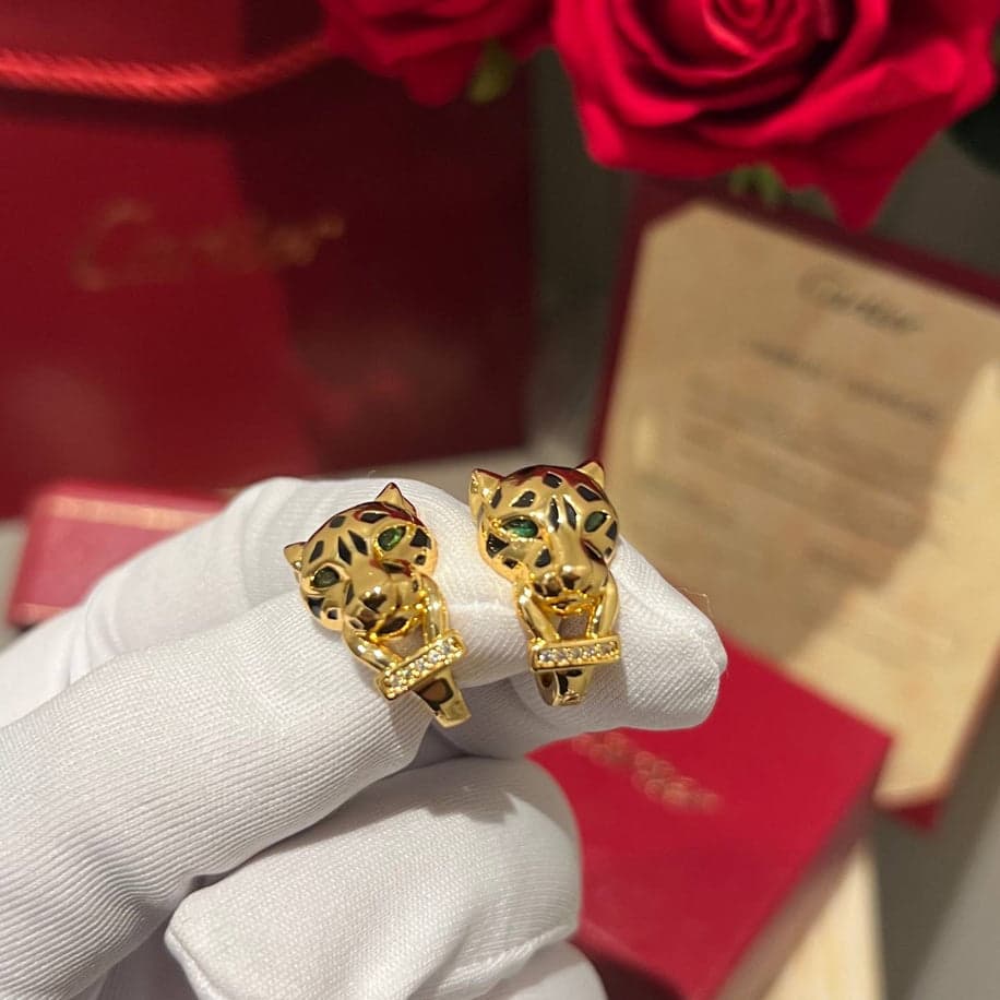 Cartier Panther’e Gold Küpe — 1
