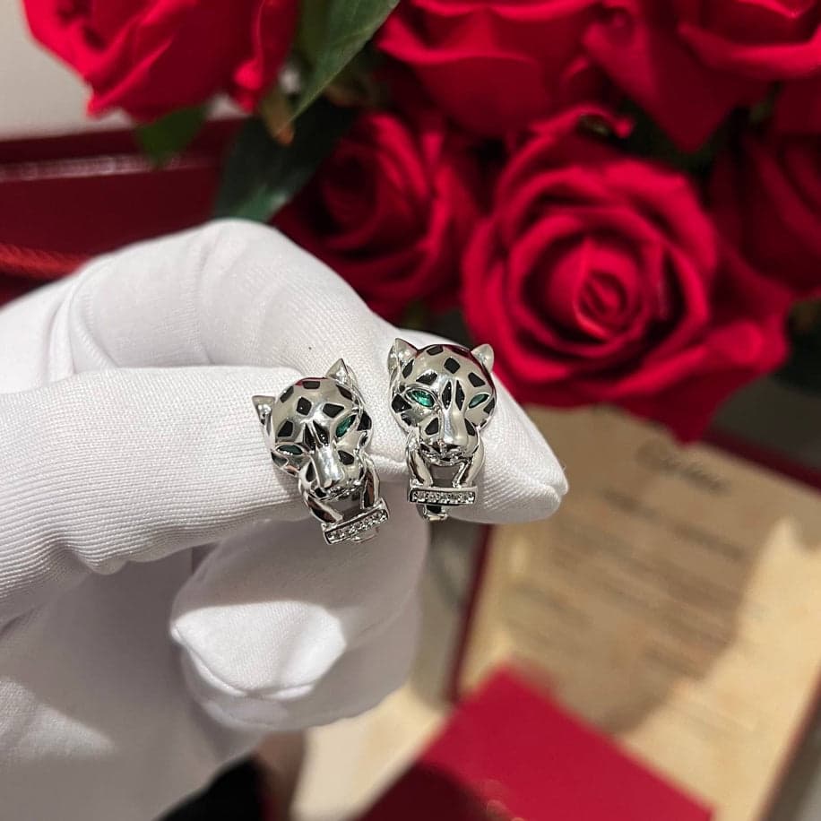 Cartier Panther’e Silver Küpe — 1