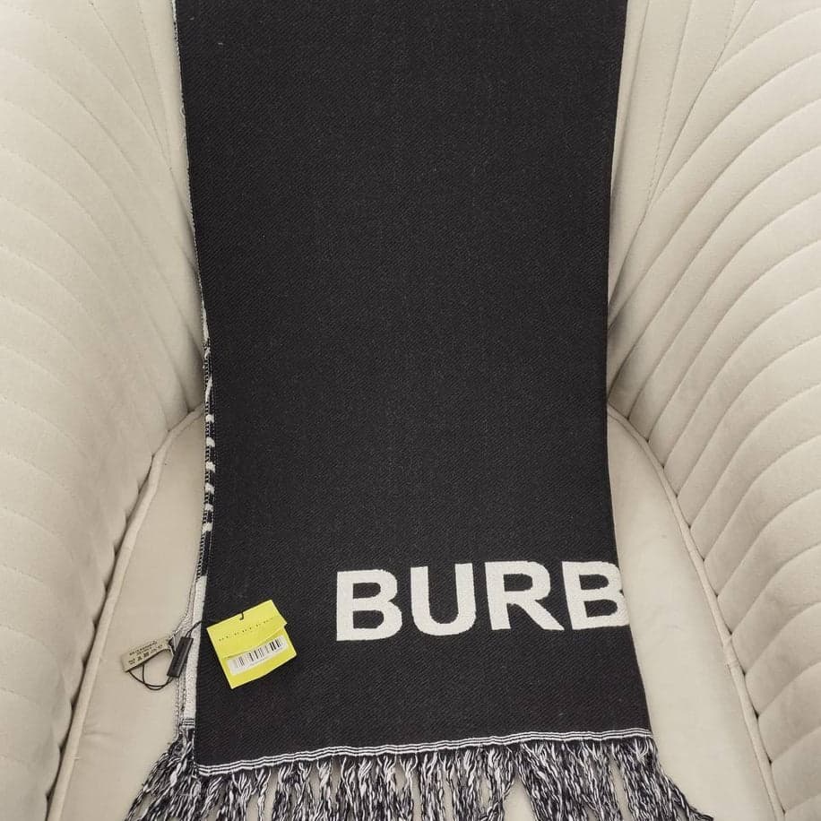 KARIŞIK Burberry Hakiki Kaşmir İpek Şal — 1