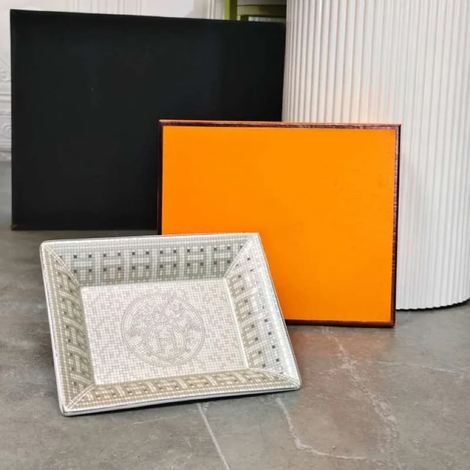 Hermes Mosaique au 24 Platinum Change Tray