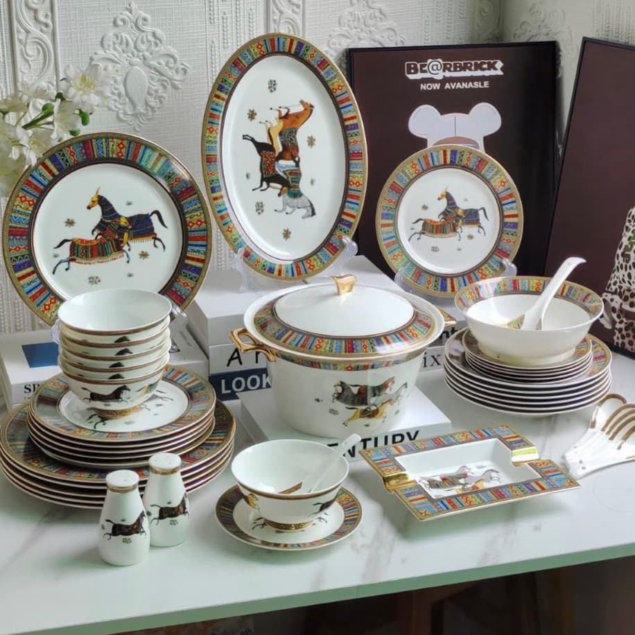 Hermes 43 Parça 6 Kişilik Yemek Takımı